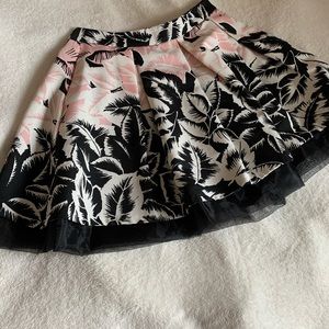 Express floral skirt